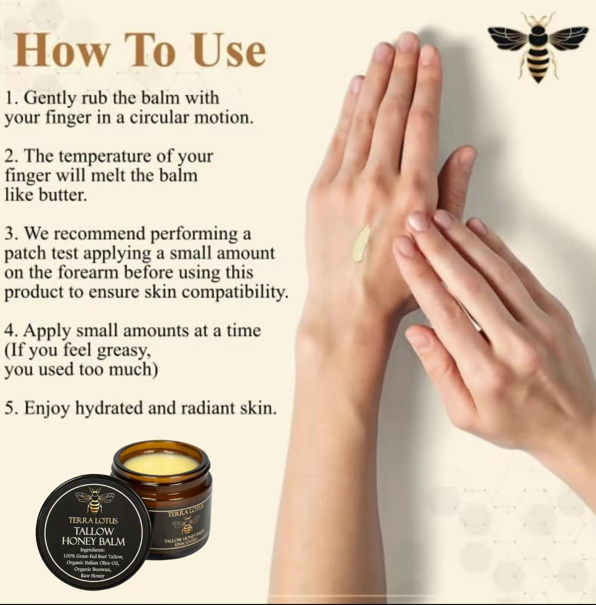 Terra Lotus Tallow Honey Balm
